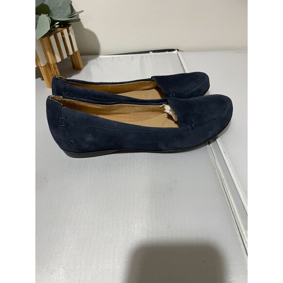 Naturalizer Women's Navy Blue Suede Slip-On Loafers Size 8.5M - Picture 7 of 16